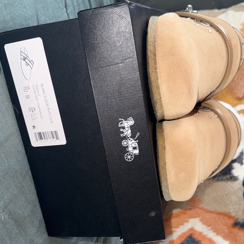 Authentic Coach Blake Suede Rivet Clogs - Picture 4 of 16